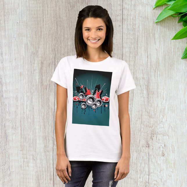 Music Graphic Speakers Audio T-Shirt (Creator Uploaded)
