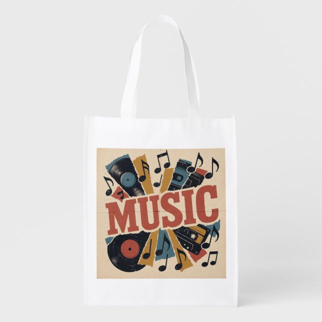 Music Grocery Bag (Front)