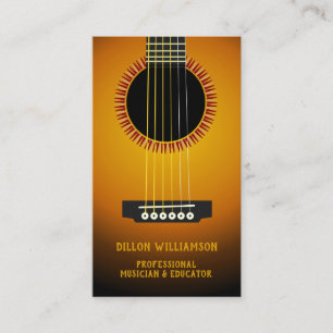 Music Guitar Business Card Template
