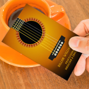 Music Guitar Business Card Template