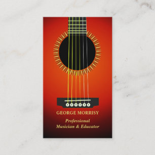 Music Guitar Business Card Template