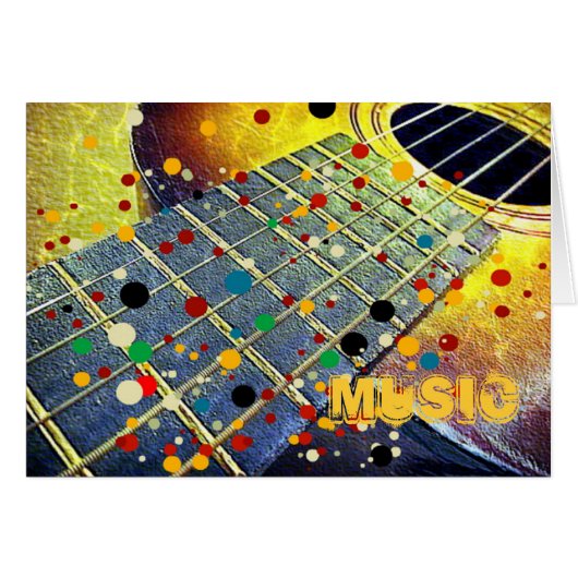 Music guitar colorful stylish (Front Horizontal)