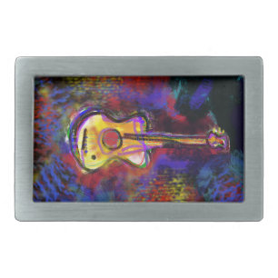 music guitar instrument belt buckle