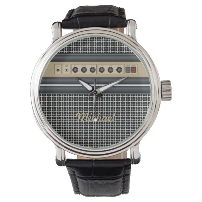 Music Guitar Sound Amplifier Watch (Front)