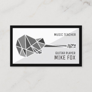 Music Guitar Teacher, Professional Business Card