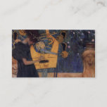 Music - Gustav Klimt Business Card<br><div class="desc">Music - Gustav Klimt (1862 – 1918) was an Austrian Symbolist / Art Nouveau painter and one of the most prominent members of the Vienna Secession movement. His major works include paintings, murals, sketches, and other art objects. Klimt's primary subject was the female body, and his works are marked by...</div>