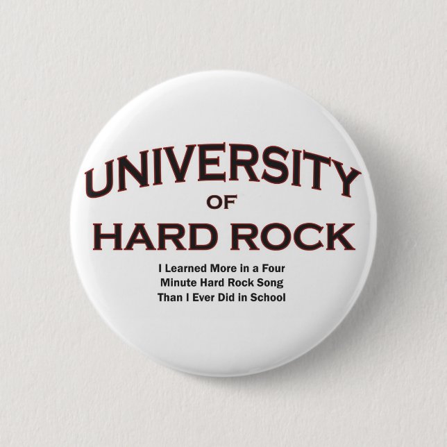 music-hard rock pinback button (Front)
