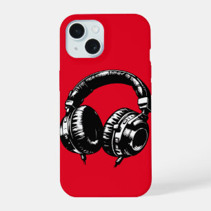 Music Headphones DJ Birthday Party iPhone 15 Case