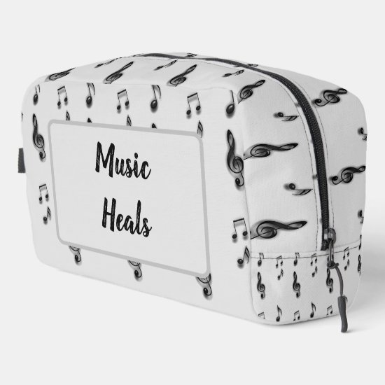 Music Heals Musical Notes Professional Musician Dopp Kit