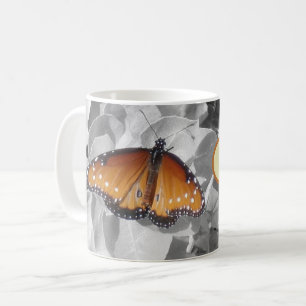 Music Heals Orange Monarch Butterfly Musician Coffee Mug