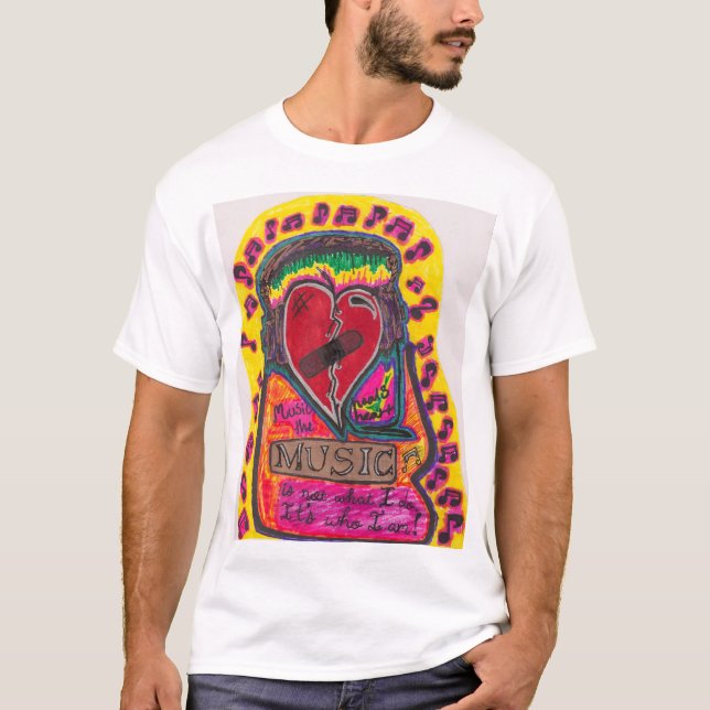 Music Heals the Heart T-Shirt (Front)