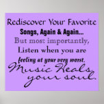 Music Heals Your Soul Poster