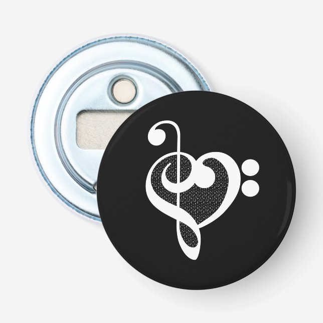 Music Heart - I Love Music Bottle Opener (Front)