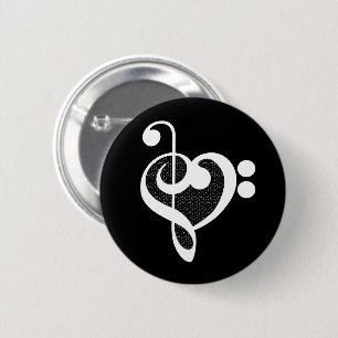 Music Heart - I Love Music Button