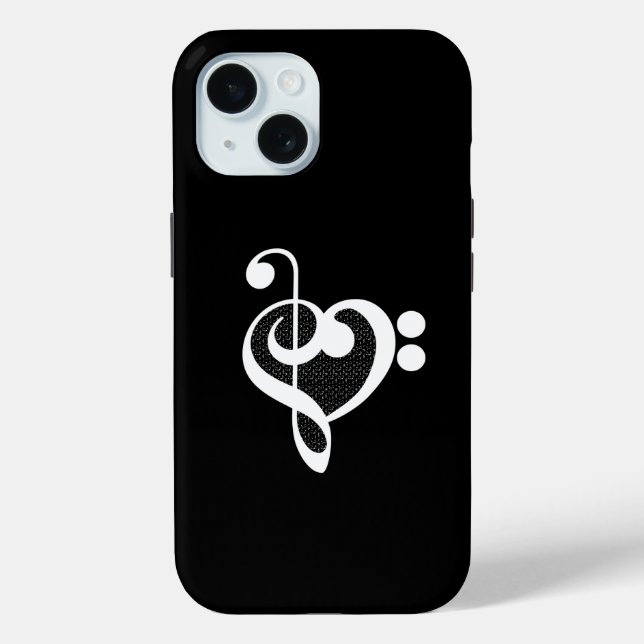 Music Heart - I Love Music Case-Mate iPhone Case (Back)