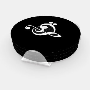 Music Heart - I Love Music Coaster Set
