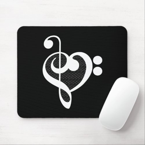 Music Heart _ I Love Music Mouse Pad