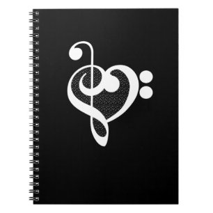 Music Heart - I Love Music Notebook
