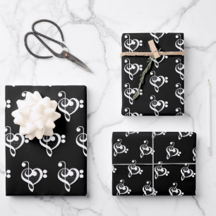 Music Heart - I Love Music Wrapping Paper Sheets