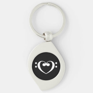 Music Heart Keychain
