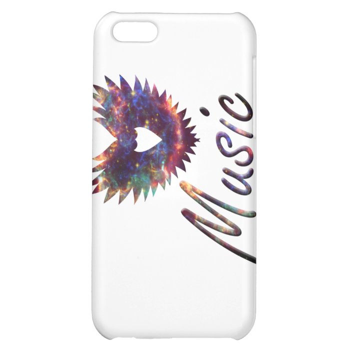 Music heart wing below nebula 1 iPhone 5C case