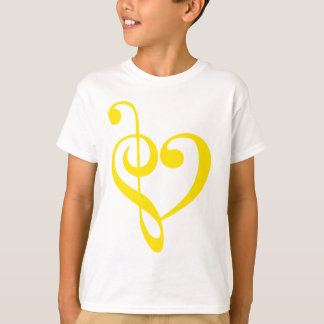 Music Heart Yellow T-Shirt