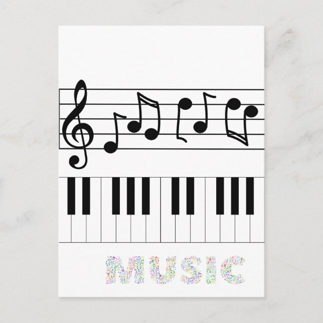 Music Holiday Postcard (Front)