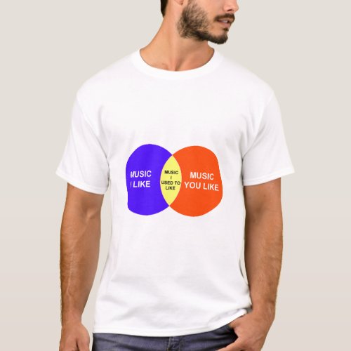 Music I Like Venn Diagram T_Shirt