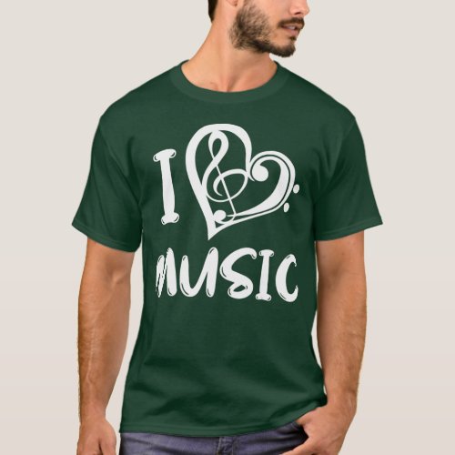 Music  I Love Music Design T_Shirt