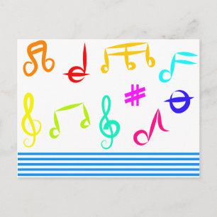 Music Icons Postcard