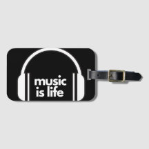 Music if Life Luggage Tag