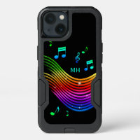 Music Illustration custom monogram phone cases