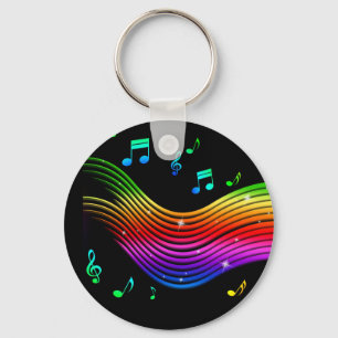 Music Illustration key chains