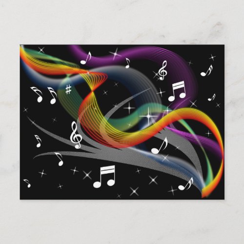 Music Illustration postcard