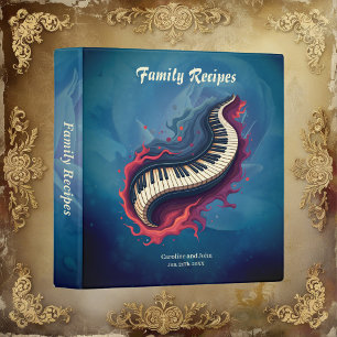 Music in motion, the curved piano. 3 ring binder