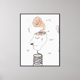Music in my head canvas print