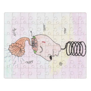 "Music in my head" Postcard Jigsaw Puzzle