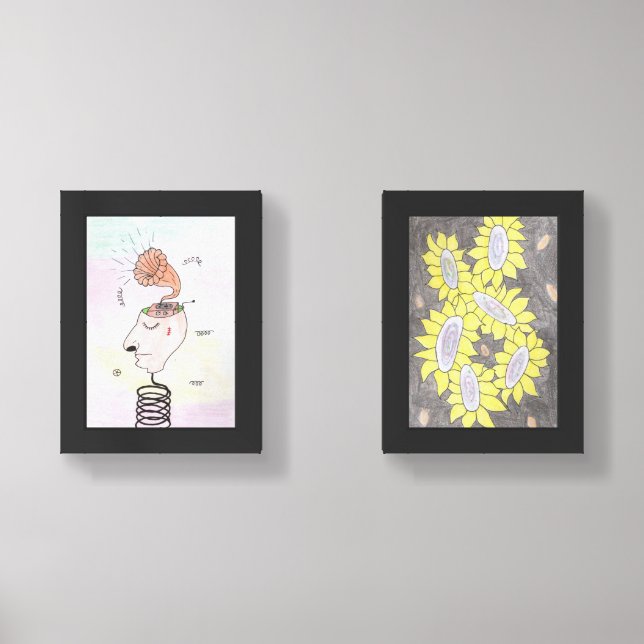 "Music in my head" Postcard Wall Art Sets (Front)