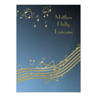 Music In The Air Bar Mitzvah 7.5 Card