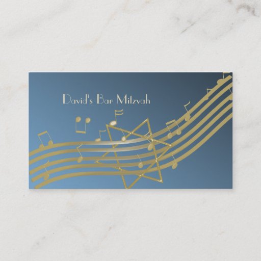 Customizable Music in the Air Seating Card Business Cards