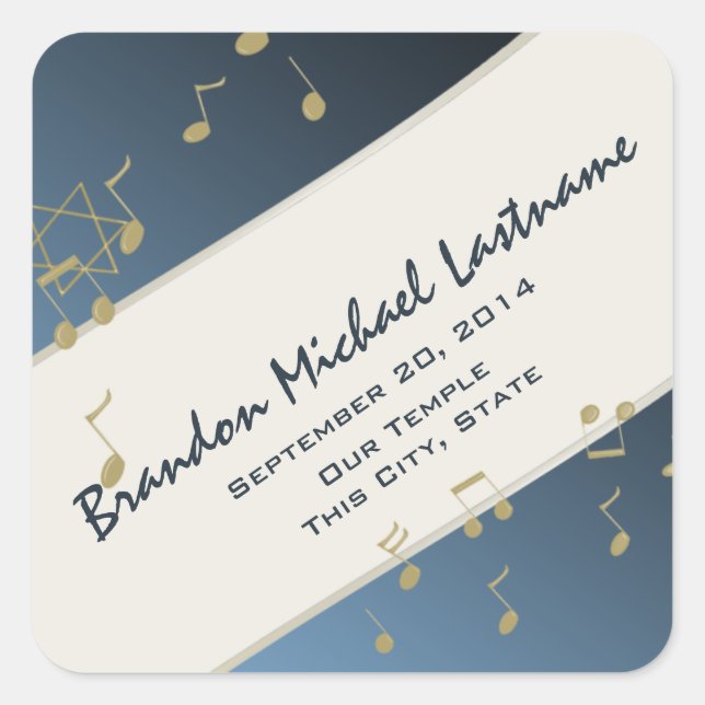 Music in the Air Square Sticker (Front)