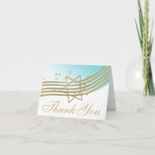Music in the Air Thank You Note Card