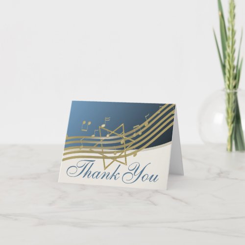 Music in the Air You Note Thank You Card