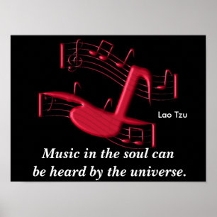 Music in the soul - art poster