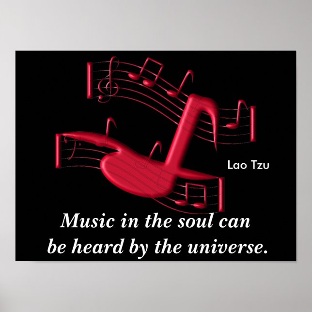 Music in the soul - art poster (Front)