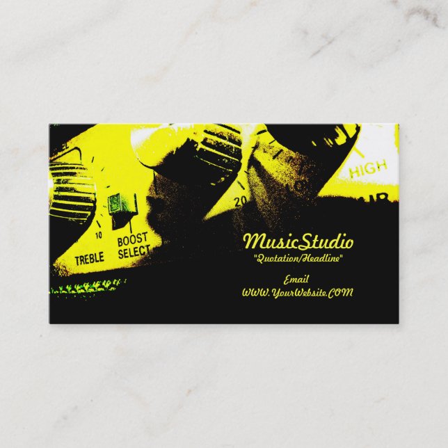 Music Industry Business Card (Front)