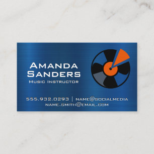 Music Industry Vinyl Business Card