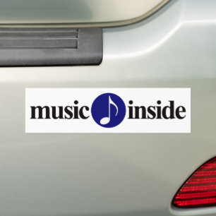 music inside bumper sticker