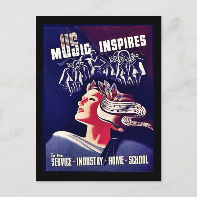 Music Inspires Postcard (Front)