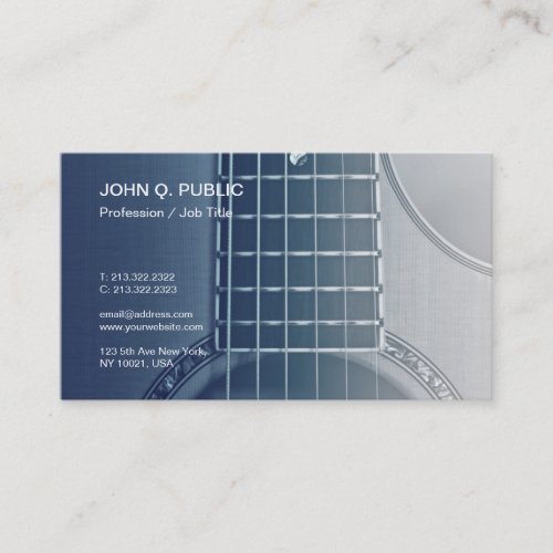 Music Instructor Guitar Tutorials Musician Business Card